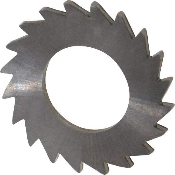 Made in USA - 1" Diam x 1/16" Blade Thickness x 1/2" Arbor Hole Diam, 20 Tooth Slitting and Slotting Saw - Arbor Connection, Solid Carbide, Concave Ground - USA Tool & Supply