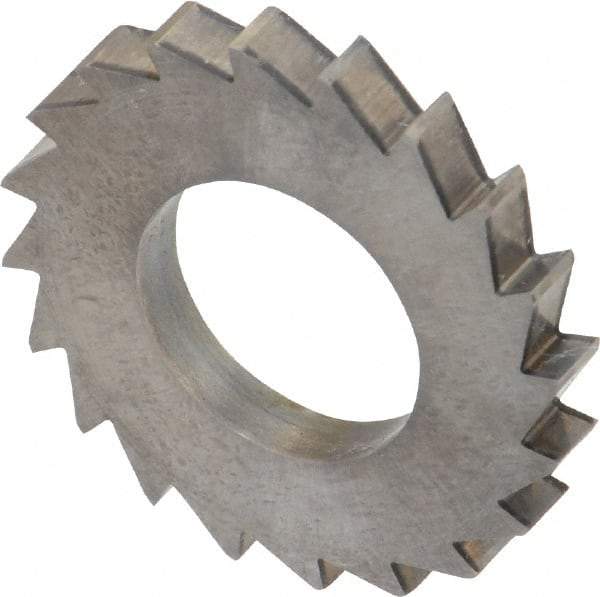 Made in USA - 1" Diam x 1/8" Blade Thickness x 1/2" Arbor Hole Diam, 20 Tooth Slitting and Slotting Saw - Arbor Connection, Solid Carbide, Concave Ground - USA Tool & Supply