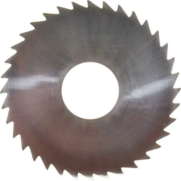 Made in USA - 2" Diam x 0.0313" Blade Thickness x 5/8" Arbor Hole Diam, 36 Tooth Slitting and Slotting Saw - Arbor Connection, Uncoated, Solid Carbide, Concave Ground - USA Tool & Supply