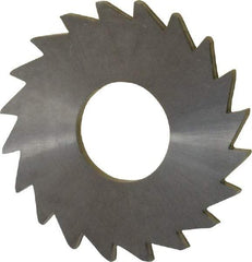 Made in USA - 1" Diam x 1/16" Blade Thickness x 3/8" Arbor Hole Diam, 20 Tooth Slitting and Slotting Saw - Arbor Connection, Right Hand, Uncoated, Solid Carbide, Concave Ground - USA Tool & Supply