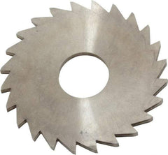 Made in USA - 1-1/4" Diam x 1/16" Blade Thickness x 3/8" Arbor Hole Diam, 24 Tooth Slitting and Slotting Saw - Arbor Connection, Right Hand, Uncoated, Solid Carbide, Concave Ground - USA Tool & Supply