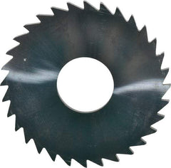 Made in USA - 1-1/2" Diam x 1/16" Blade Thickness x 1/2" Arbor Hole Diam, 32 Tooth Slitting and Slotting Saw - Arbor Connection, Uncoated, Solid Carbide, Concave Ground - USA Tool & Supply