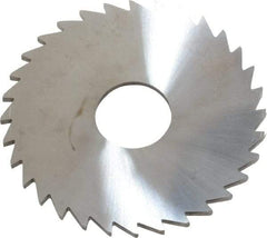 Made in USA - 1-3/4" Diam x 1/16" Blade Thickness x 1/2" Arbor Hole Diam, 32 Tooth Slitting and Slotting Saw - Arbor Connection, Solid Carbide, Concave Ground - USA Tool & Supply