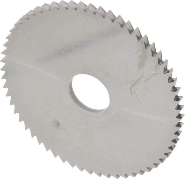 Made in USA - 2-3/4" Diam x 1/8" Blade Thickness x 5/8" Arbor Hole Diam, 60 Tooth Slitting and Slotting Saw - Arbor Connection, Solid Carbide, Concave Ground - USA Tool & Supply