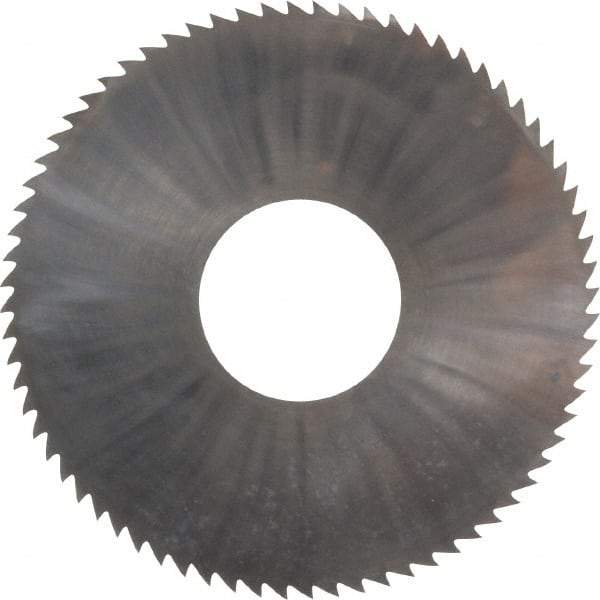 Made in USA - 3" Diam x 0.0312" Blade Thickness x 1" Arbor Hole Diam, 72 Tooth Slitting and Slotting Saw - Arbor Connection, Right Hand, Uncoated, Solid Carbide, 5° Rake, Concave Ground - USA Tool & Supply