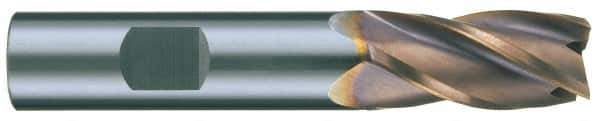 RobbJack - 5/8", 3 Flute, Single End, Solid Carbide, Corner Chamfer End Mill - 3-1/2" OAL, 40° Helix, Right Hand Flute, 1-1/4" LOC, Right Hand Cut - USA Tool & Supply