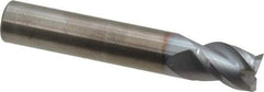 RobbJack - 1/2", 3 Flute, Single End, Solid Carbide, Corner Chamfer End Mill - 3" OAL, 40° Helix, Right Hand Flute, 5/8" LOC, Right Hand Cut - USA Tool & Supply