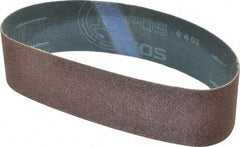 Made in USA - 2" Wide x 18-15/16" OAL, 60 Grit, Aluminum Oxide Abrasive Belt - Aluminum Oxide, Medium, Coated - USA Tool & Supply