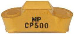 Seco - LCMF, 1/4" Cutting Width, MP, CP500 Grade, Double End Multi-Directional Turning Insert - TiAlN, TiN Coated, Full Radius - USA Tool & Supply