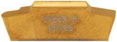 Seco - LCGN, 0.118" Cutting Width, RR, CP500 Grade, Single End Multi-Directional Turning Insert - TiAlN, TiN Coated, Full Radius - USA Tool & Supply