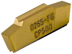 Seco - LCGN, 0.118" Cutting Width, R, CP500 Grade, Single End Multi-Directional Turning Insert - TiAlN, TiN Coated, Full Radius - USA Tool & Supply