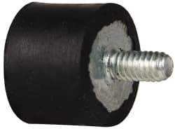 Tech Products - 55 Lb Capacity, 1/4-20 Plate/Stud Vibration Isolator - 1" Diam, 3/4" High - USA Tool & Supply