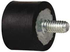 Tech Products - 55 Lb Capacity, 1/4-20 Plate/Stud Vibration Isolator - 1" Diam, 3/4" High - USA Tool & Supply