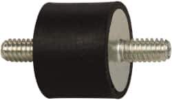 Tech Products - 50 Lb Capacity, 1/4-20 Stud/Stud Vibration Isolator - 1" Diam, 3/4" High - USA Tool & Supply