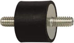 Tech Products - 50 Lb Capacity, 1/4-20 Stud/Stud Vibration Isolator - 1" Diam, 3/4" High - USA Tool & Supply