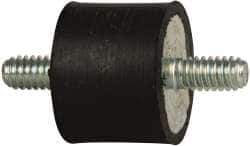 Tech Products - 55 Lb Capacity, 1/4-20 Stud/Stud Vibration Isolator - 1" Diam, 3/4" High - USA Tool & Supply