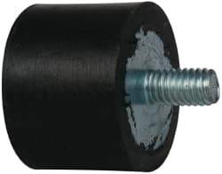 Tech Products - 96 Lb Capacity, 5/16-18 Plate/Stud Vibration Isolator - 1-3/8" Diam, 1" High - USA Tool & Supply