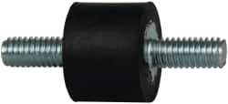 Tech Products - 50 Lb Capacity, 5/16-18 Stud/Stud Vibration Isolator - 1" Diam, 3/4" High - USA Tool & Supply