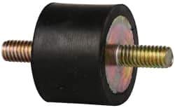Tech Products - 74 Lb Capacity, 5/16-18 Stud/Stud Vibration Isolator - 1-3/8" Diam, 1" High - USA Tool & Supply