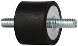 Tech Products - 105 Lb Capacity, 5/16-18 Stud/Stud Vibration Isolator - 1-1/2" Diam, 1" High - USA Tool & Supply