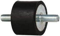 Tech Products - 105 Lb Capacity, 5/16-18 Stud/Stud Vibration Isolator - 1-1/2" Diam, 1" High - USA Tool & Supply