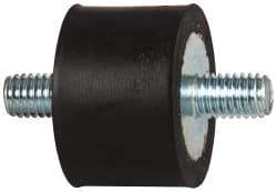 Tech Products - 135 Lb Capacity, 3/8-16 Stud/Stud Vibration Isolator - 1-1/2" Diam, 1" High - USA Tool & Supply