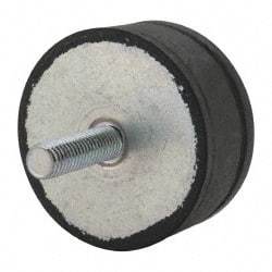 Tech Products - 760 Lb Capacity, 1/2-13 Plate/Stud Vibration Isolator - 3-1/8" Diam, 1-1/2" High - USA Tool & Supply