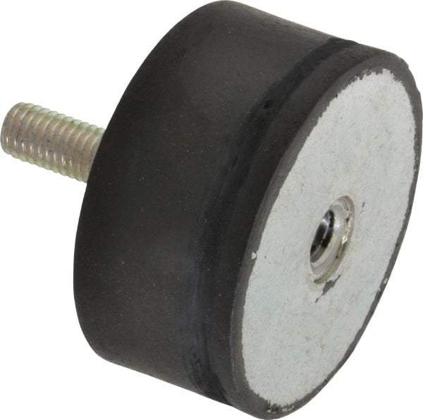 Tech Products - 980 Lb Capacity, 1/2-13 Plate/Stud Vibration Isolator - 3-1/8" Diam, 1-1/2" High - USA Tool & Supply