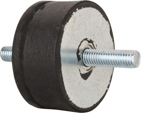 Tech Products - 540 Lb Capacity, 1/2-13 Stud/Stud Vibration Isolator - 3-1/8" Diam, 1-1/2" High - USA Tool & Supply
