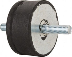 Tech Products - 540 Lb Capacity, 1/2-13 Stud/Stud Vibration Isolator - 3-1/8" Diam, 1-1/2" High - USA Tool & Supply