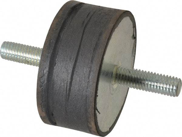 Tech Products - 760 Lb Capacity, 1/2-13 Stud/Stud Vibration Isolator - 3-1/8" Diam, 1-1/2" High - USA Tool & Supply