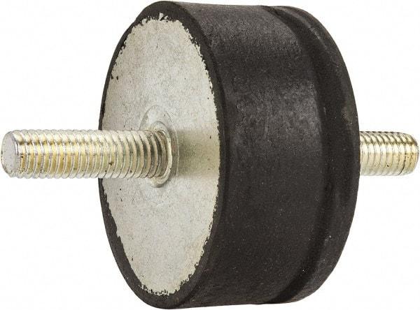 Tech Products - 980 Lb Capacity, 1/2-13 Stud/Stud Vibration Isolator - 3-1/8" Diam, 1-1/2" High - USA Tool & Supply