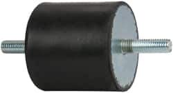 Tech Products - 250 Lb Capacity, 1/2-13 Stud/Stud Vibration Isolator - 3-1/8" Diam, 3" High - USA Tool & Supply