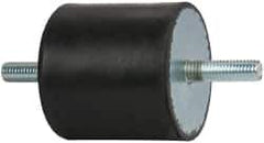 Tech Products - 250 Lb Capacity, 1/2-13 Stud/Stud Vibration Isolator - 3-1/8" Diam, 3" High - USA Tool & Supply