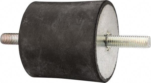Tech Products - 410 Lb Capacity, 1/2-13 Stud/Stud Vibration Isolator - 3-1/8" Diam, 3" High - USA Tool & Supply