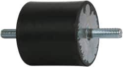 Tech Products - 690 Lb Capacity, 1/2-13 Stud/Stud Vibration Isolator - 3-1/8" Diam, 3" High - USA Tool & Supply