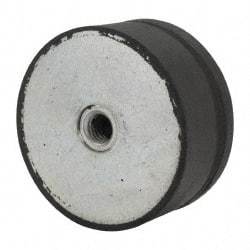 Tech Products - 950 Lb Capacity, 1/2-13 Plate/Plate Vibration Isolator - 3-1/8" Diam, 1-1/2" High - USA Tool & Supply