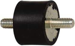 Tech Products - 55 Lb Capacity, M6 Stud/Stud Vibration Isolator - 25mm Diam, 19mm High - USA Tool & Supply
