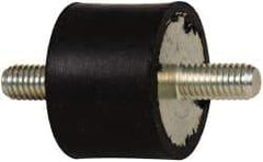Tech Products - 55 Lb Capacity, M6 Stud/Stud Vibration Isolator - 25mm Diam, 19mm High - USA Tool & Supply