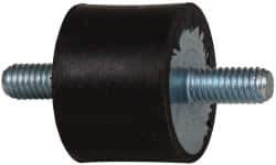 Tech Products - 60 Lb Capacity, M6 Stud/Stud Vibration Isolator - 25mm Diam, 19mm High - USA Tool & Supply