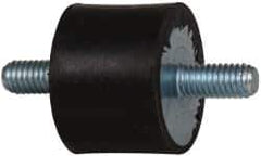 Tech Products - 60 Lb Capacity, M6 Stud/Stud Vibration Isolator - 25mm Diam, 19mm High - USA Tool & Supply