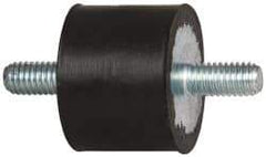 Tech Products - 70 Lb Capacity, M6 Stud/Stud Vibration Isolator - 25mm Diam, 19mm High - USA Tool & Supply