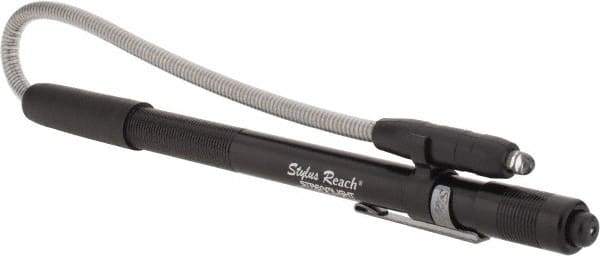 Streamlight - White LED Bulb, 11 Lumens, Mini Flashlight - Black Aluminum Body, 3 AAAA Alkaline Batteries Included - USA Tool & Supply