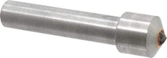 Made in USA - 1-1/2 Carat Single Point Diamond Dresser - 2" Long x 7/16" Shank Diam, 5/8" Diam x 5/8" Thick Head - USA Tool & Supply