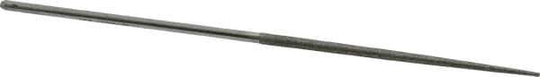 Grobet - 5-1/2" OAL Very Fine Round Needle Diamond File - 2-1/2 LOC, 220 Grit - USA Tool & Supply