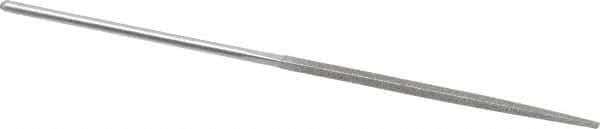 Grobet - 5-1/2" OAL Very Fine Square Needle Diamond File - 2-1/2 LOC, 220 Grit - USA Tool & Supply