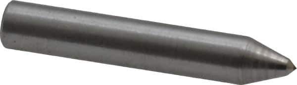 Made in USA - 1-1/2" Long x 1/4" Shank Diam Single Point Diamond Dresser - 90° Included Angle - USA Tool & Supply