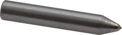 Made in USA - 1-1/2" Long x 1/4" Shank Diam Single Point Diamond Dresser - 90° Included Angle - USA Tool & Supply