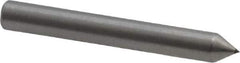 Made in USA - 1" Long x 1/8" Shank Diam Single Point Diamond Dresser - 60° Included Angle - USA Tool & Supply