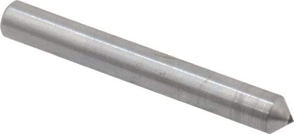 Made in USA - 1" Long x 1/8" Shank Diam Single Point Diamond Dresser - 90° Included Angle - USA Tool & Supply